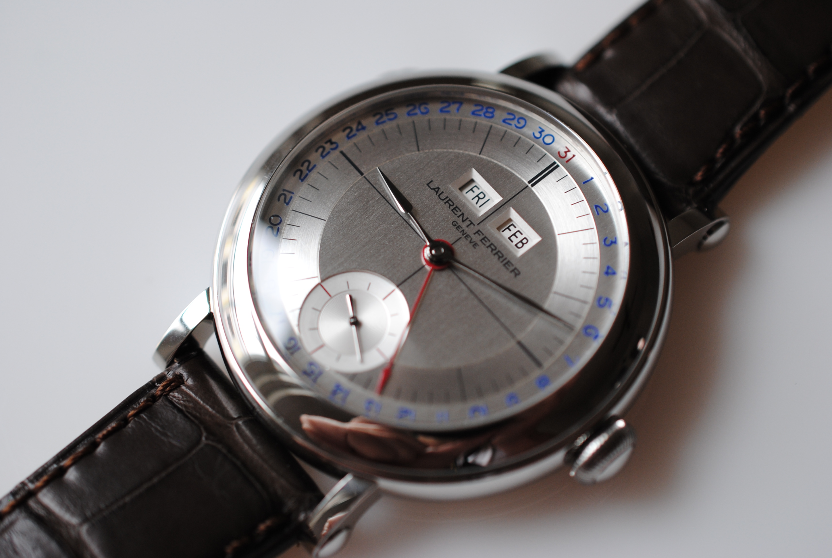 Laurent Ferrier Montres Ecole Annual Calendar Stainless Steel with