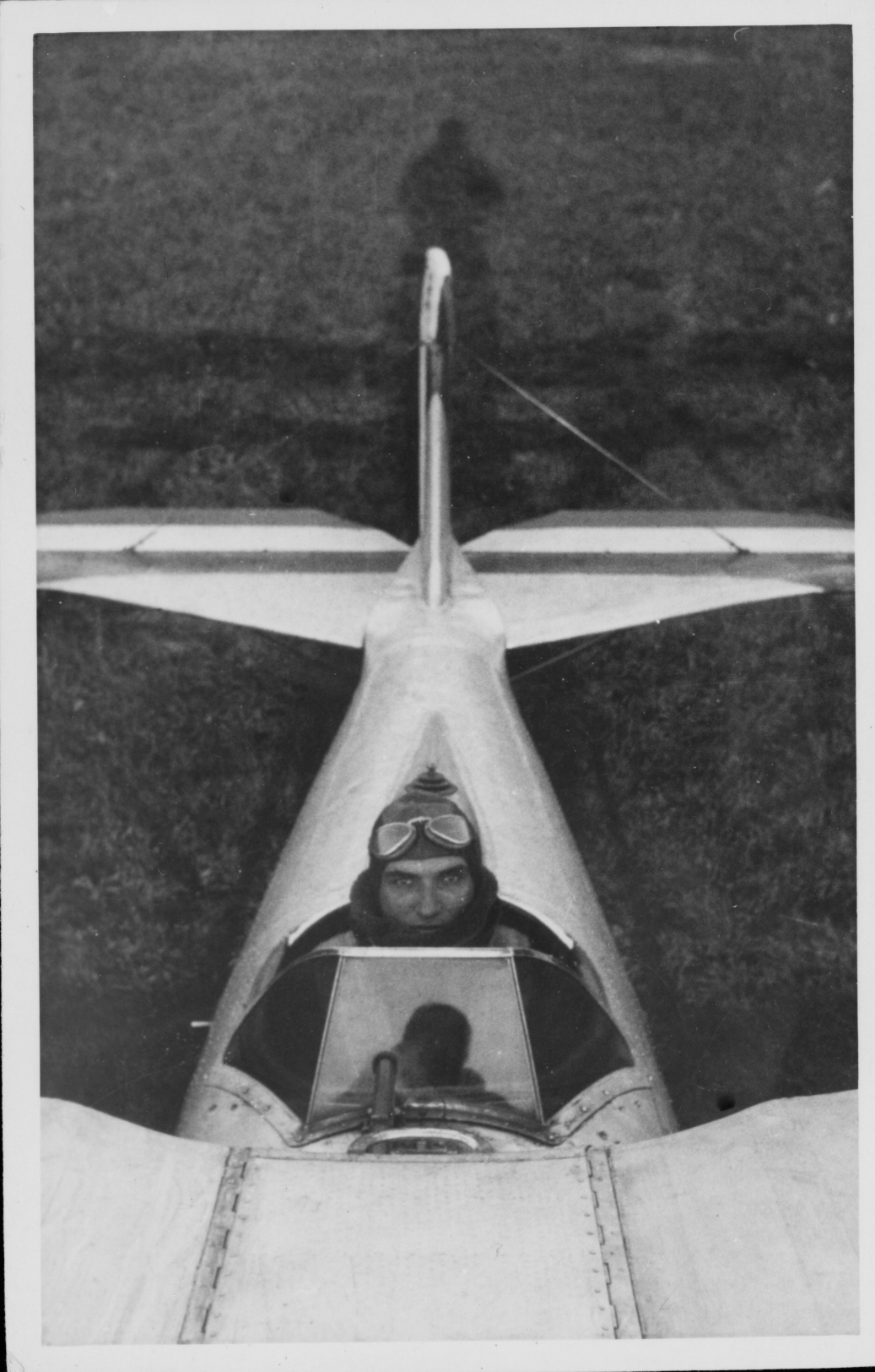 Giosue Calamai, Francesco's father, in the cockpit while on duty with the Royal Italian Air Force.
