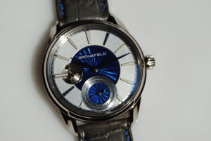 Grönefeld Remontoire Guilloche and enamel
