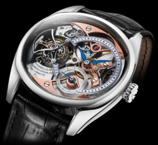 @andreasstrehler 🇨🇭 The Trans-axial® Remontoir Tourbillon escapement is hand wound, using Andreas Strehler’s own true conical gear wheels (which are the envy of the watch industry).

To show the power left in the two mainspring barrels, the movement has a power reserve indication using an extremely small differential gear, another speciality of Andreas Strehler. …a Tourbillon which integrates Andreas’ fantastic Remontoire d’égalité…In Andres Strehler’s Remontoir d’égalité, the energy supplied from the twin mainspring barrels through the gear train is accumulated in a spring, acting on a satellite arm held in position by the star wheel (the satellite). One tooth of this star wheel is resting on the palette-stone of the palette arm.
This palette arm constantly moves ahead. Every second, the palette arm releases the star wheel. The star wheel turns by one tooth and the satellite arm jumps ahead by 6°. The satellite wheel then rests again against the palette-stone and the cycle starts anew.
When moving ahead by 6°, the satellite arm recharges the spring which drives the escapement. The amount of energy transferred to the escapement thus is always the same, it is constant. The energy is transferred to the escapement through an axis. @martinpulli 🇺🇸 fascination and dedication to the haute horologie of the Worlds greatest independent watchmakers.